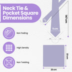 Lilac Purple Tie and Handkerchief