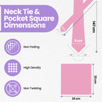 Baby Pink Tie and Handkerchief