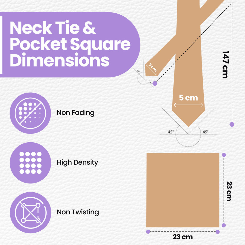 Champagne Tie and Handkerchief