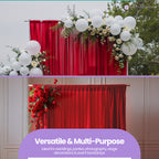 100GSM Ice Silk Photography Backdrop (No Swag) - Red