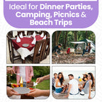 Geometric Design Melamine BBQ and Party Set - 16pcs