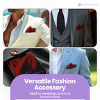 Pocket Square Handkerchief - Burgundy