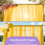 100GSM Ice Silk Photography Backdrop (No Swag) - Gold