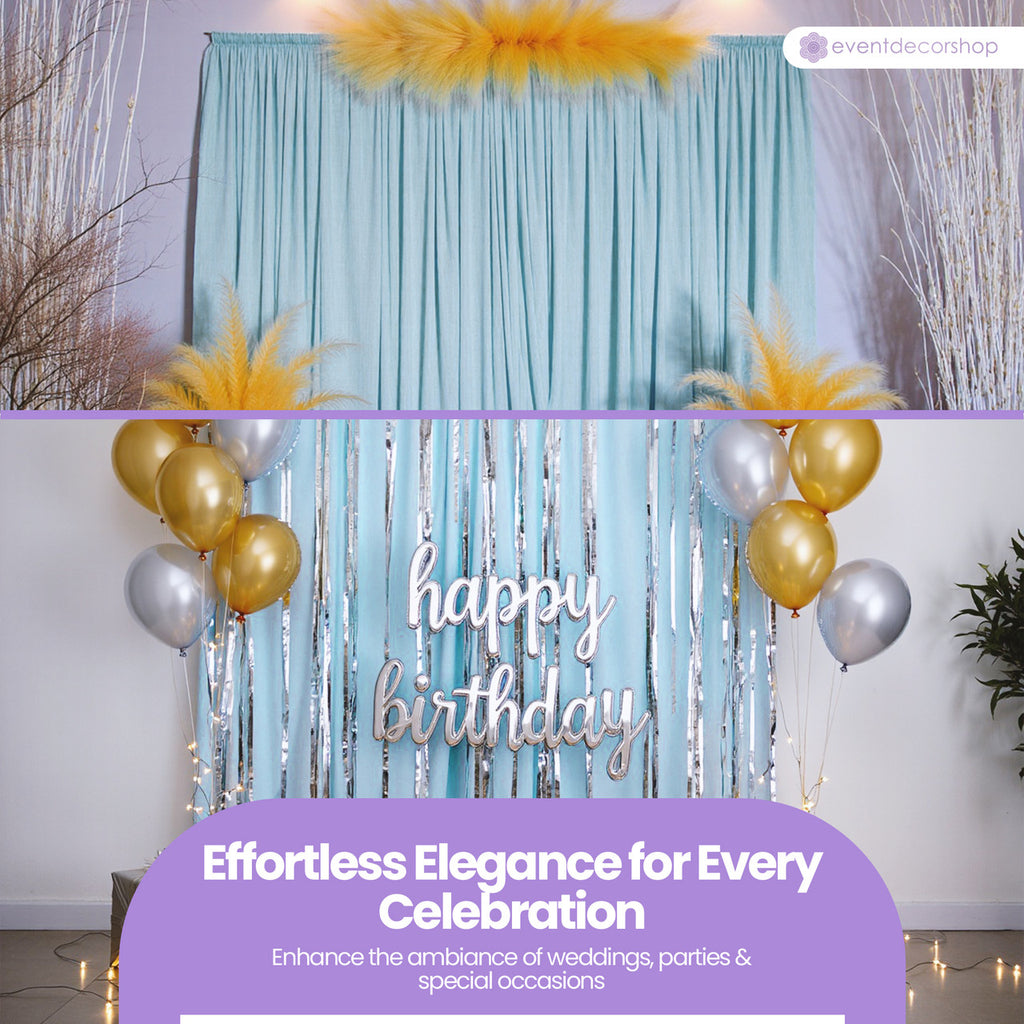 160gsm Spandex Backdrop - Baby Blue