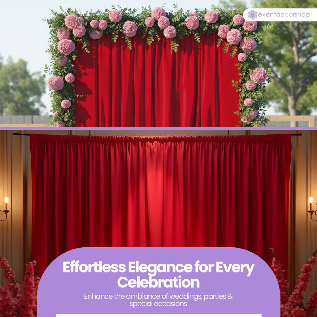 160gsm Spandex Backdrop - Red