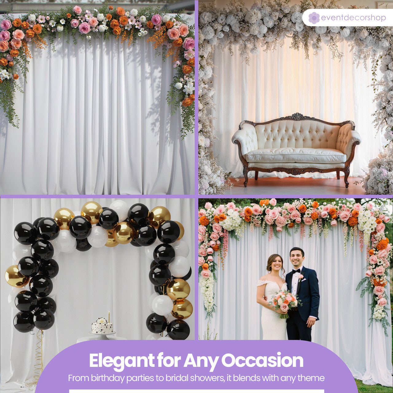 190GSM Blackout Backdrop