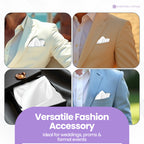 Pocket Square Handkerchief - White