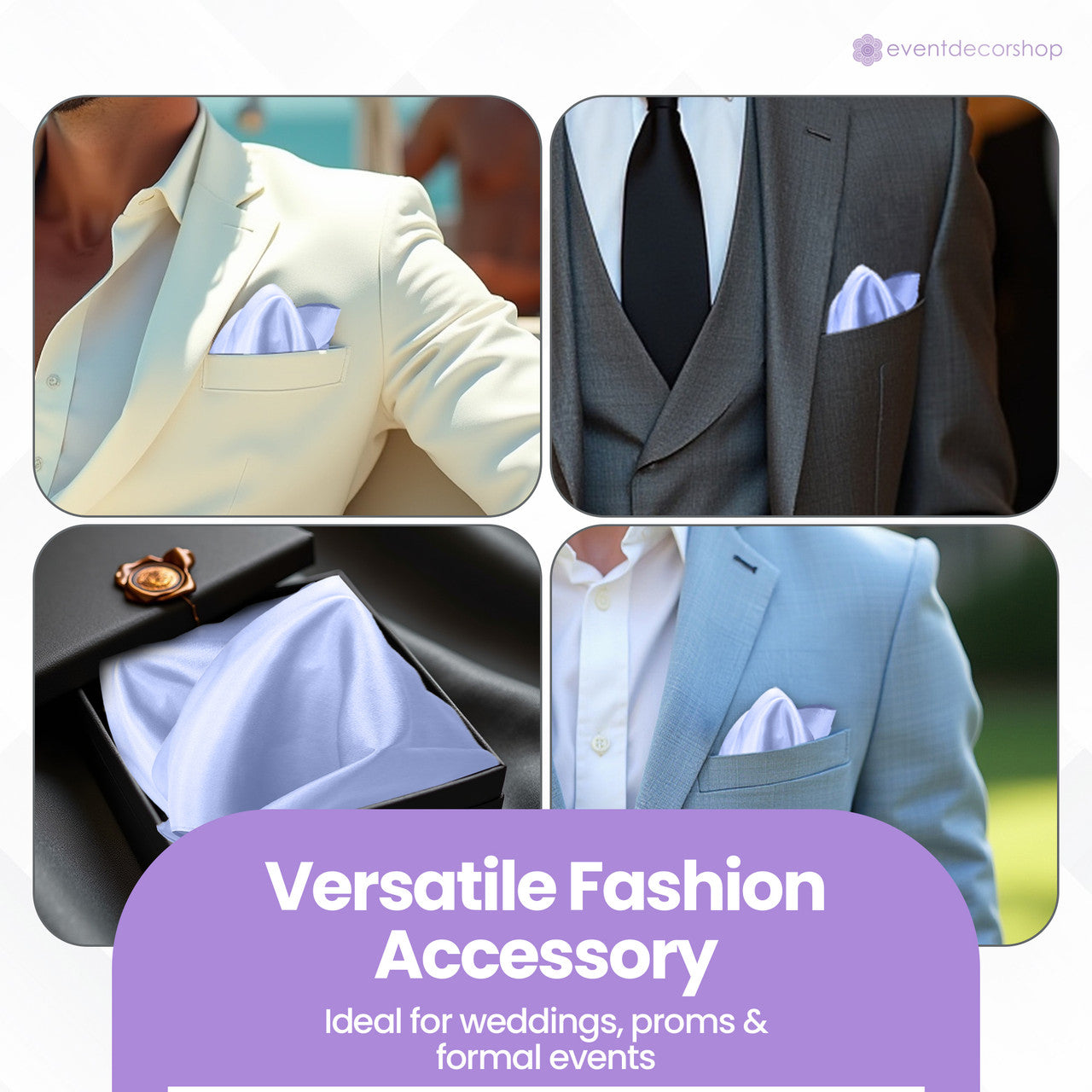 Pocket Square Handkerchief - Lilac