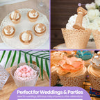 25x Laser Cut Cupcake Wrappers - Ivory