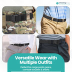 Webbing Canvas Belt with Plastic Clip Buckle - Navy