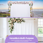100GSM Ice Silk Photography Backdrop (No Swag) - White