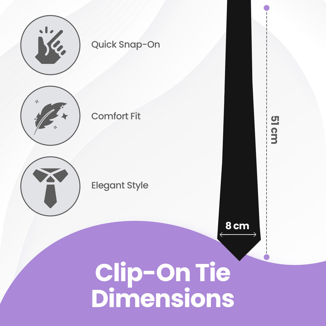 Clip-On Tie for Men