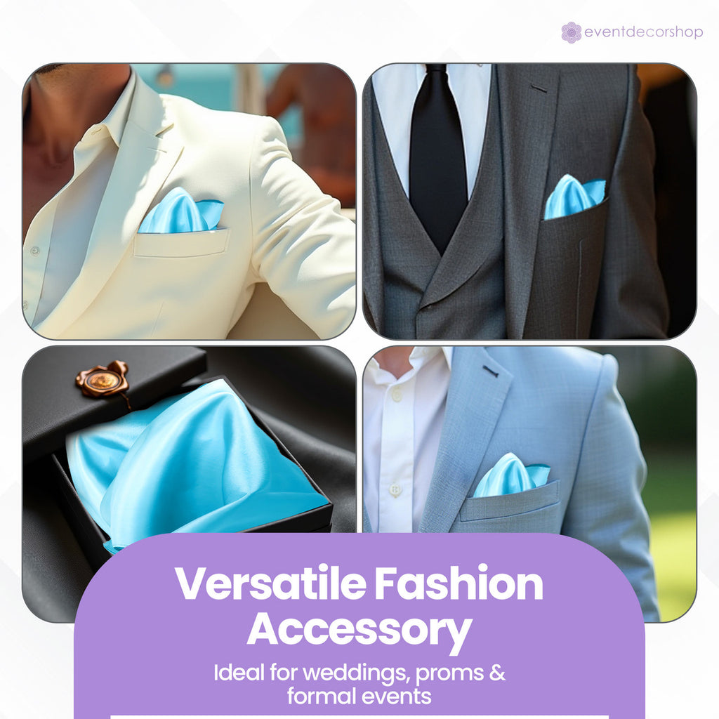 Pocket Square Handkerchief - Aqua