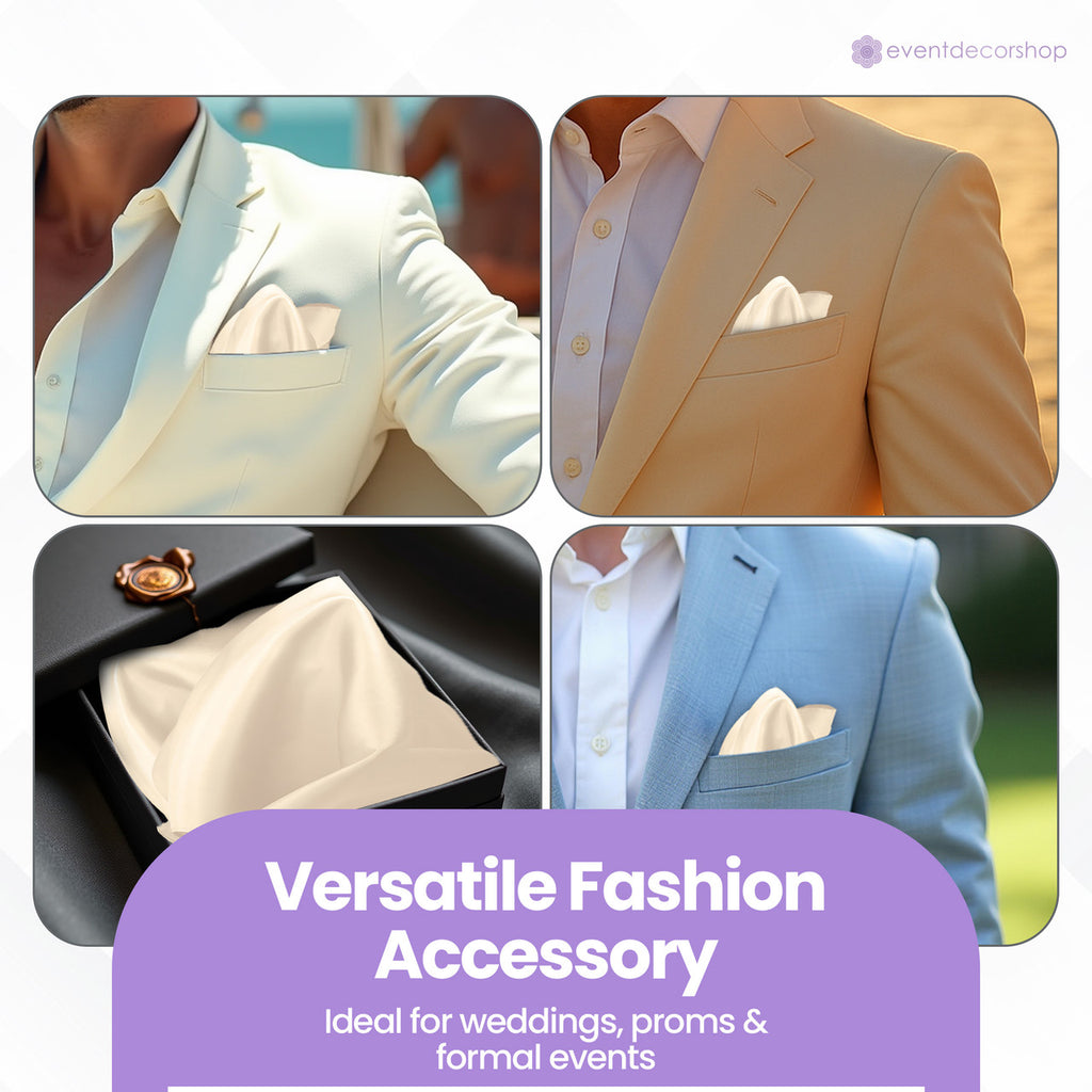 Pocket Square Handkerchief - Ivory