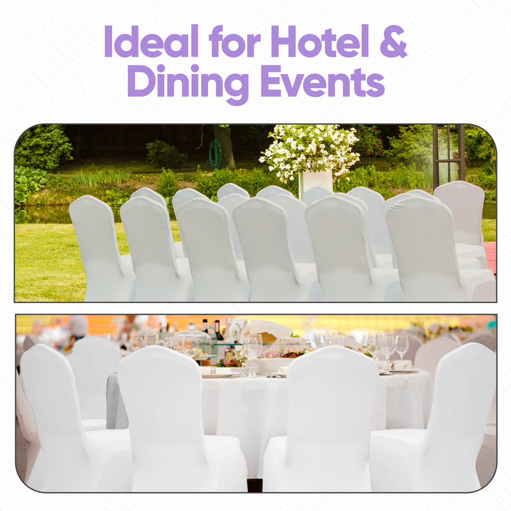 Premium Spandex Chair Cover - White