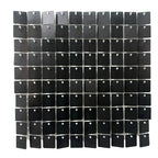 30x30cm Sequin Wall Panel - Metal Black