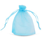 Organza Bags - 7cm x 9cm - 100pcs - Turquoise Blue