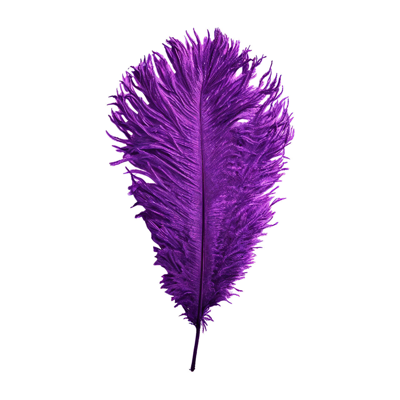 35-40cm Loose Ostrich Feathers, 5pcs - Purple