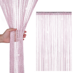String Curtain Panel - Pink