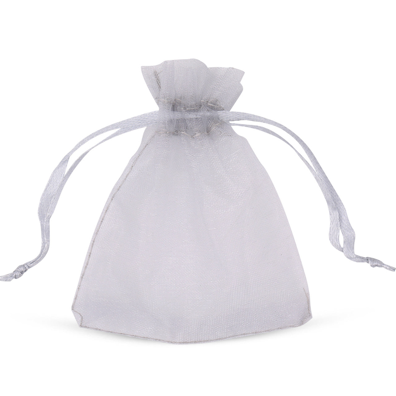Organza Bags - 7cm x 9cm - 100pcs - Silver