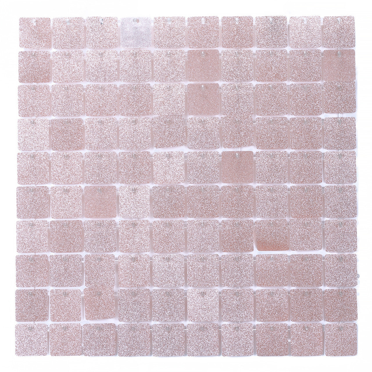 30x30cm Glitter Finish Sequin Wall Panel - Glitter Rose Gold