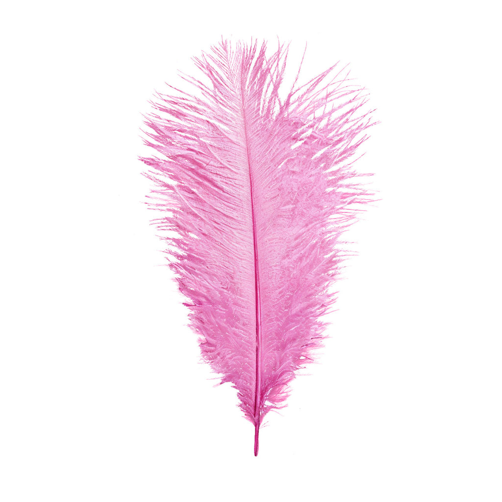 35-40cm Loose Ostrich Feathers, 5pcs - Baby Pink