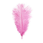 35-40cm Loose Ostrich Feathers, 5pcs - Baby Pink
