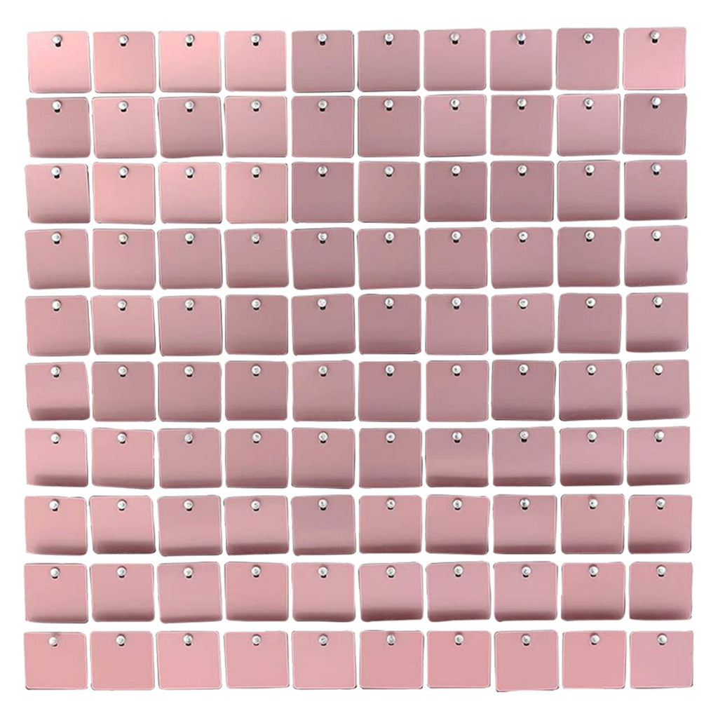 Square Sequin Wall Backdrop Panels - Matt Pink