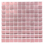 Square Sequin Wall Backdrop Panels - Matt Pink