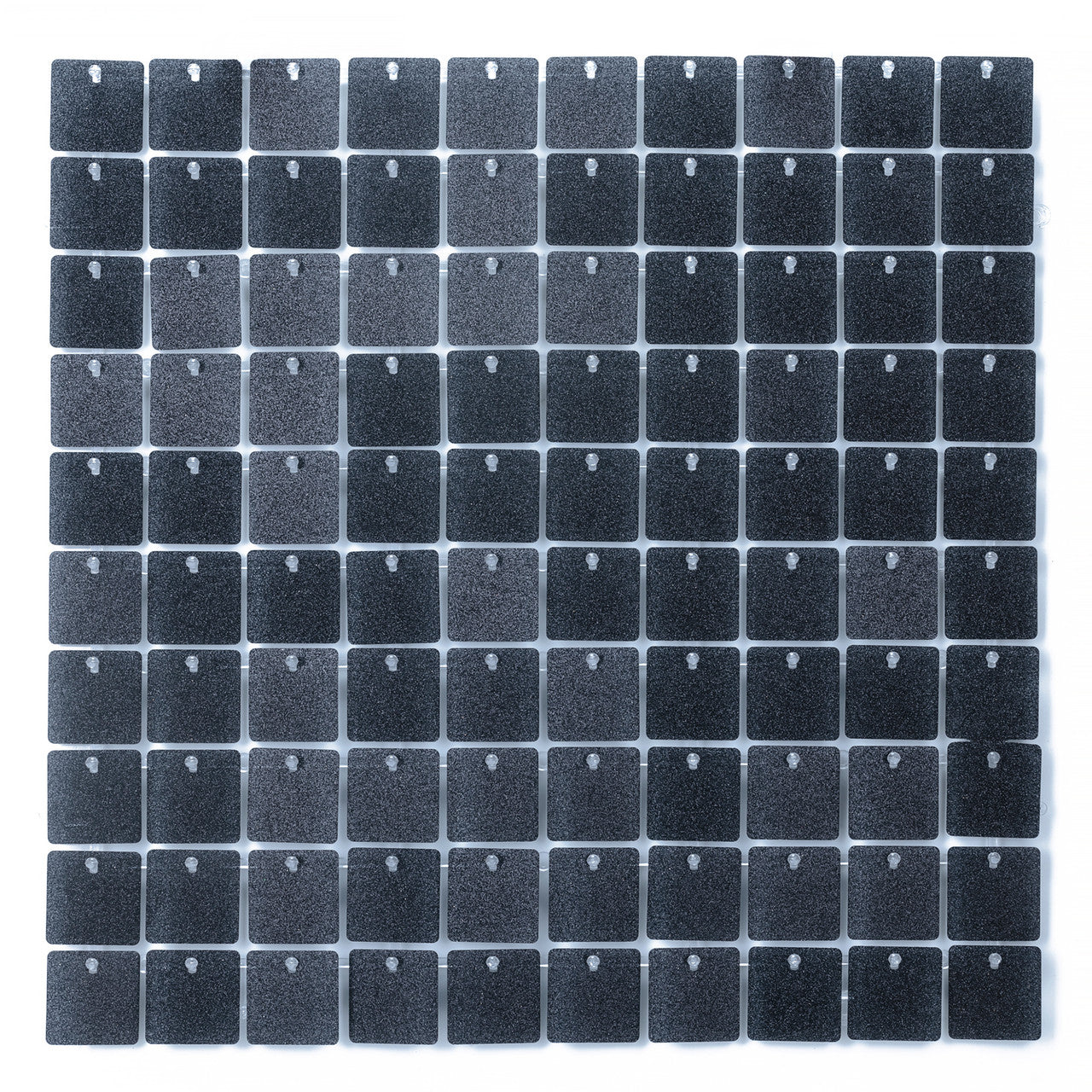 30x30cm Glitter Finish Sequin Wall Panel - Black