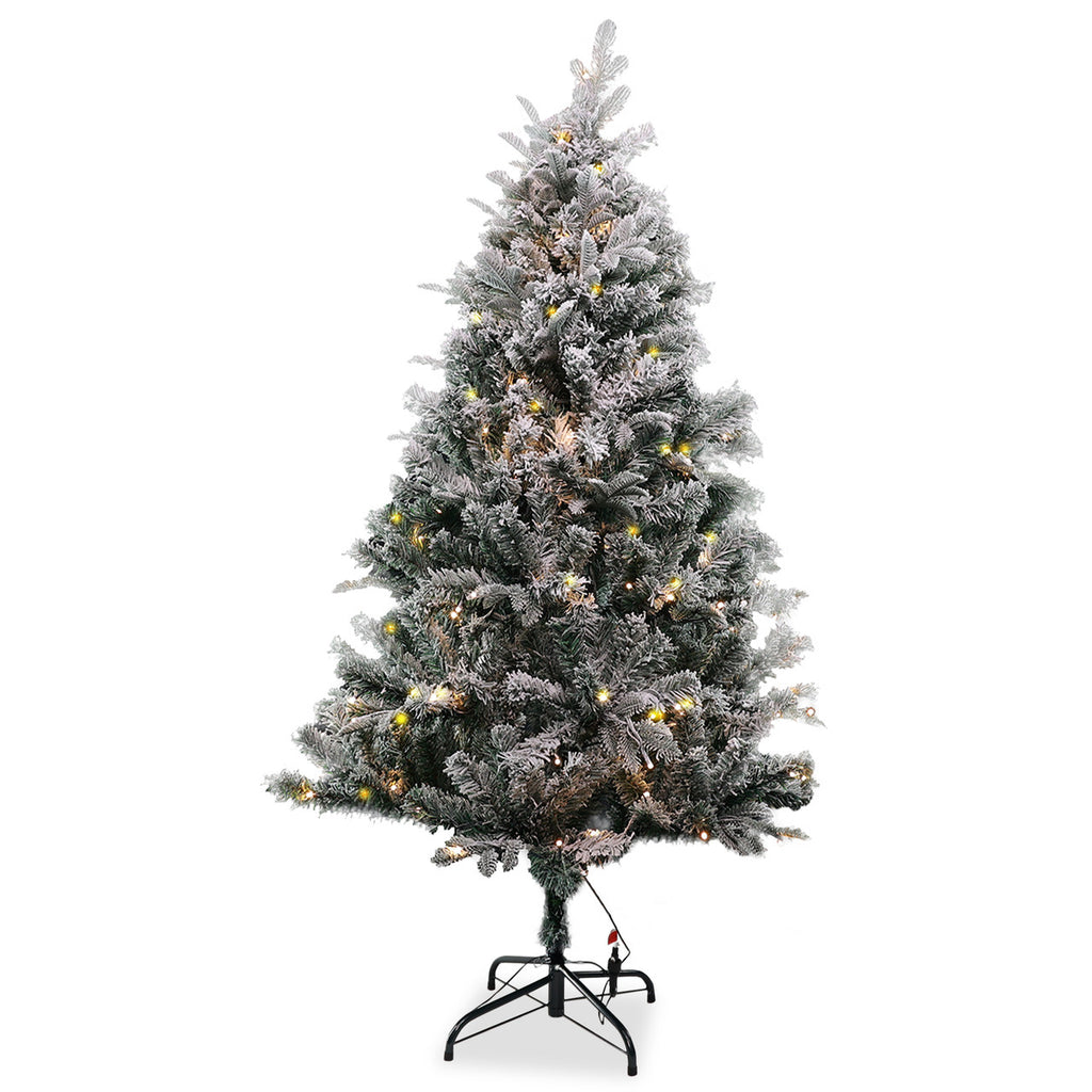 Aspen Frost Christmas Tree with Warm White Lights - 4ft/5ft/6ft