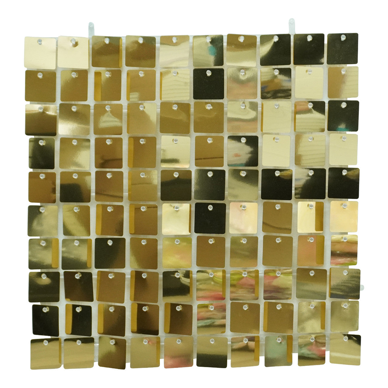 Square Sequin Wall Backdrop Panels - 30cm x 30cm - Gold