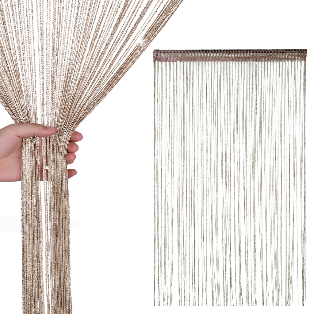 String Curtain Panel - Champagne