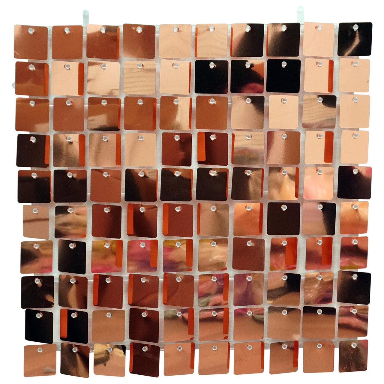 Square Sequin Wall Backdrop Panels - Rose Gold