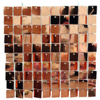 Square Sequin Wall Backdrop Panels - Rose Gold