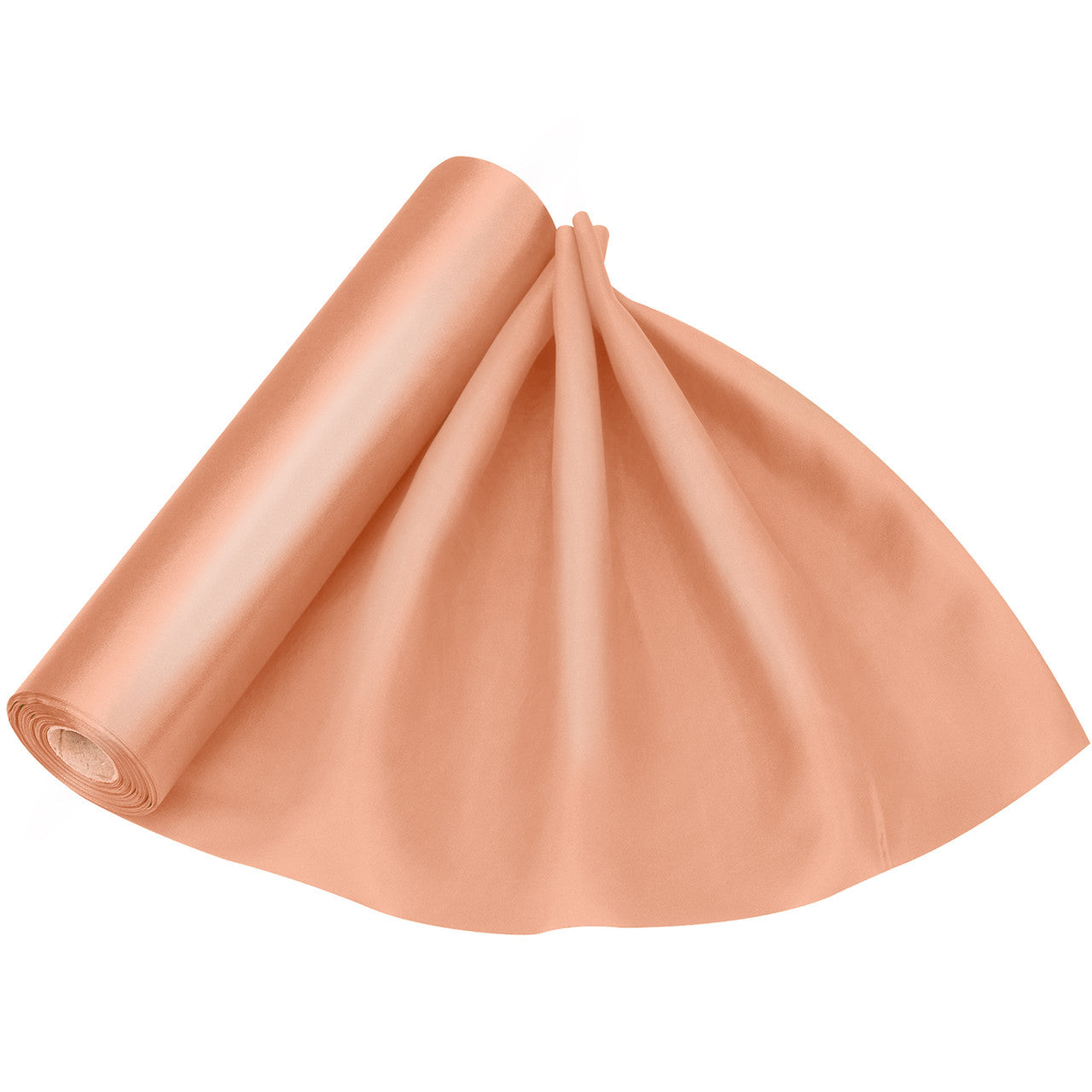 Peach Satin Fabric Roll