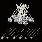 Crystal Hair Pins - 10pcs