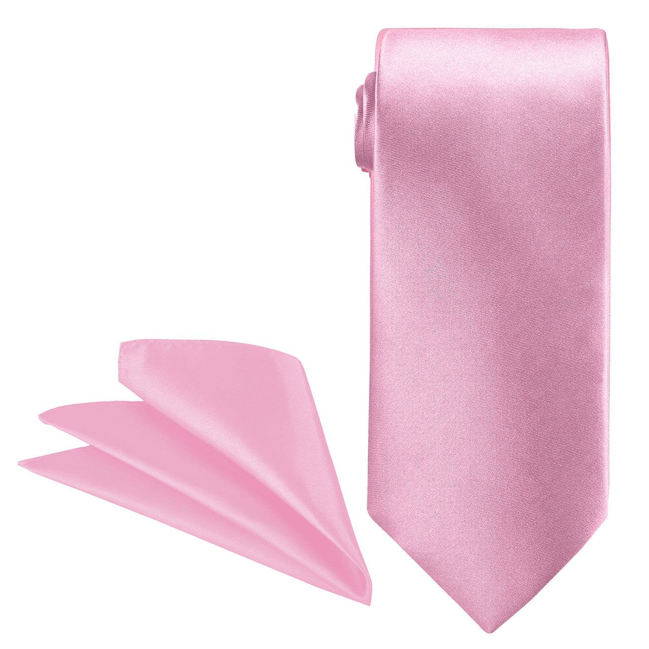 Baby Pink Tie and Handkerchief