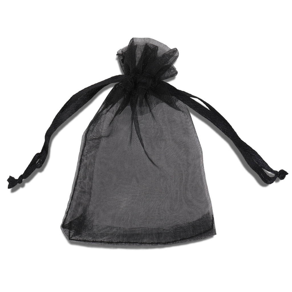 Organza Bags - 7cm x 9cm - 100pcs - Black