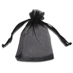 Organza Bags - 7cm x 9cm - 100pcs - Black