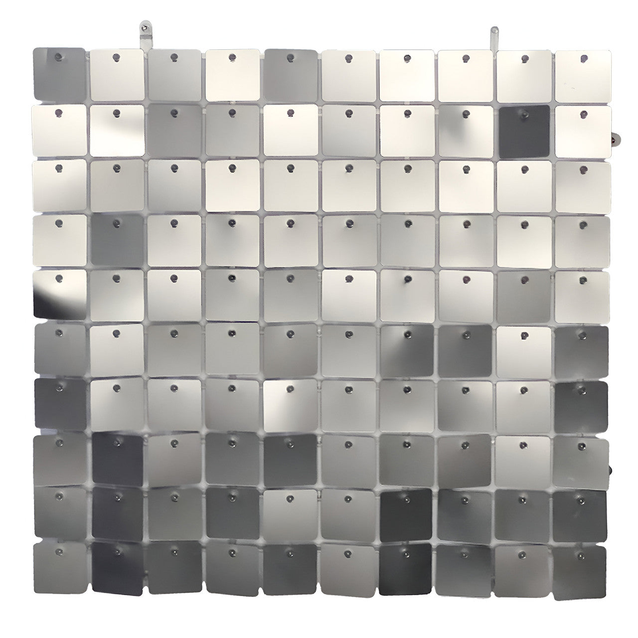 30x30cm Sequin Wall Panel- Metal Silver