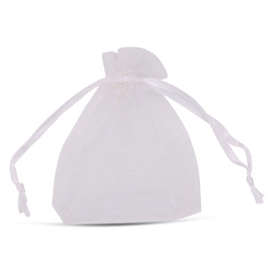 Organza Bags - 7cm x 9cm - 100pcs - White