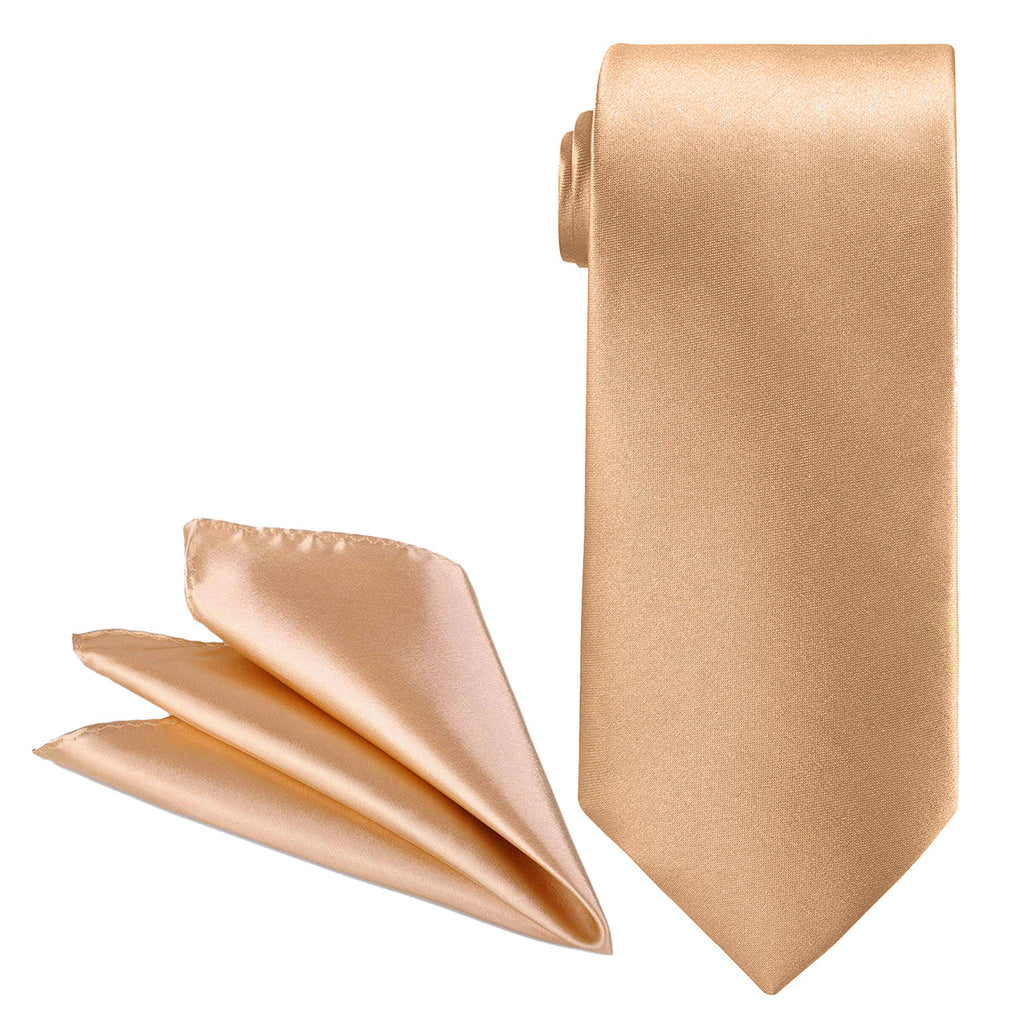 Champagne Tie and Handkerchief