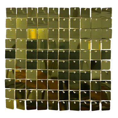 30x30cm Sequin Wall Panel - Gold