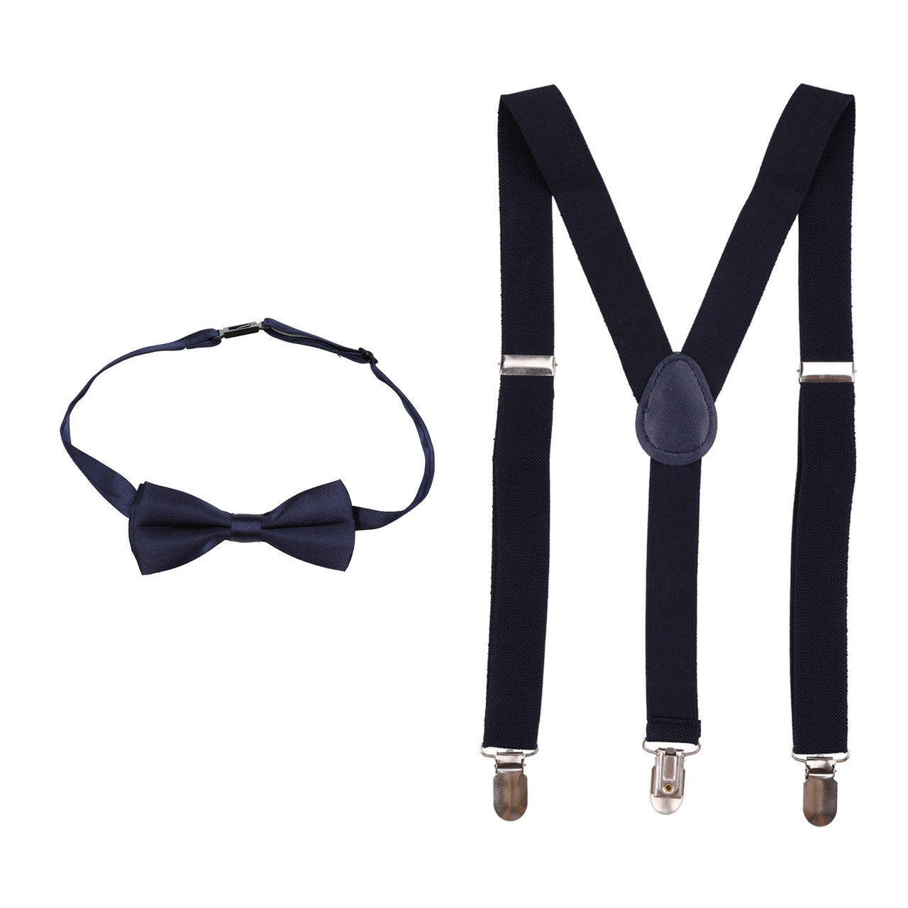 Kids Braces with Bow Tie - 25mm - Navy