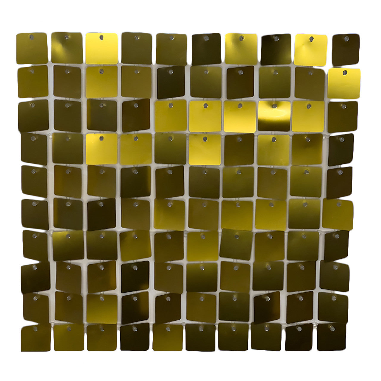 30x30cm Sequin Wall Panel - Metal Gold