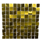 30x30cm Sequin Wall Panel - Metal Gold