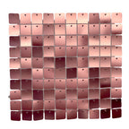 30x30cm Sequin Wall Panel - Metal Rose Gold