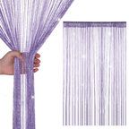 String Curtain Panel - Light Purple