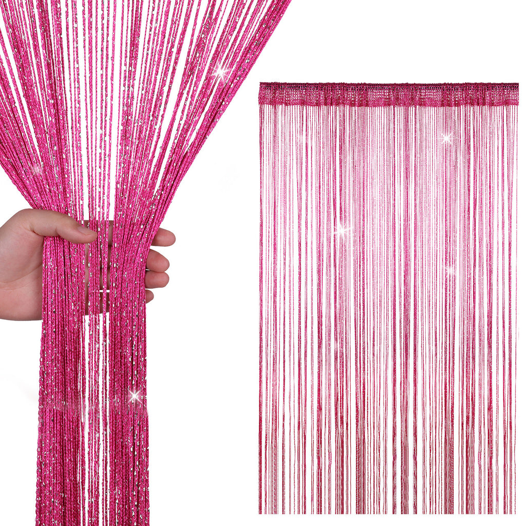 String Curtain Panel - Hot Pink